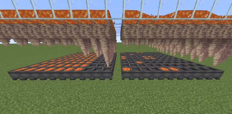 فارم لاوا که به شما در بازی ماینکرفت منبع گدازه بی پایانی میدهد.