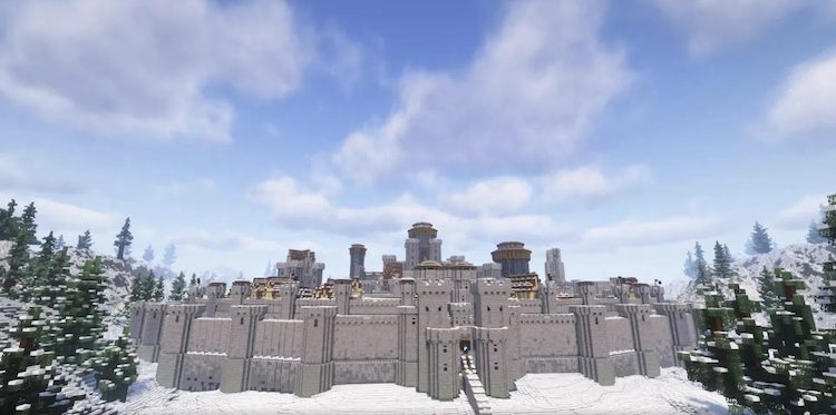 ساخت قلعه وینترفل در بازی ماینکرفت