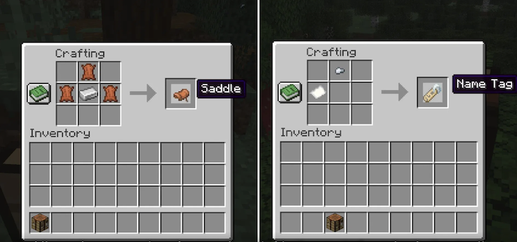 زینها و نیم تگها در بازی ماینکرفت قابل ساخت هستند.