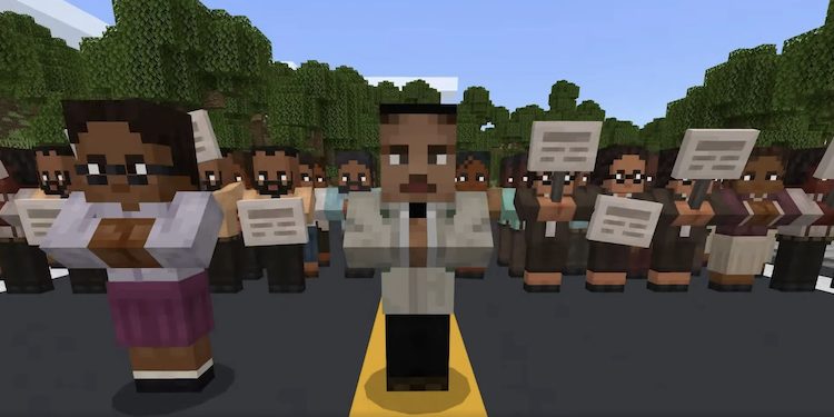 جان لوئیس که به واسطه بسته الحاقی Civil Rights به بازی ماینکرفت اضافه شده است.