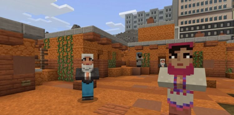 ملاله یوسفزی که به واسطه بسته الحاقی Civil Rights به بازی ماینکرفت اضافه شده است.