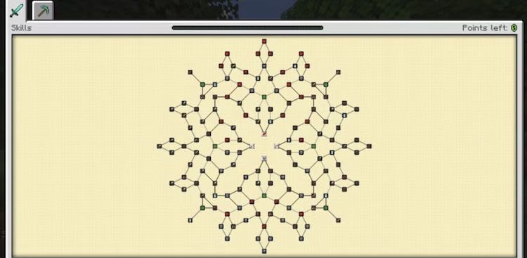 ماد Pufferfish's Skills برای ماینکرفت درخت مهارت را به بازی اضافه میکند.