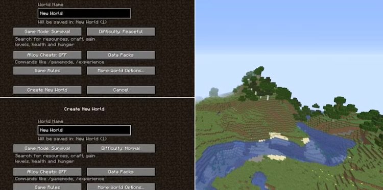 با توجه به درجه سختی ماینکرفت شما باید روی نوار گرسنگی حساسیت نشان بدهید.