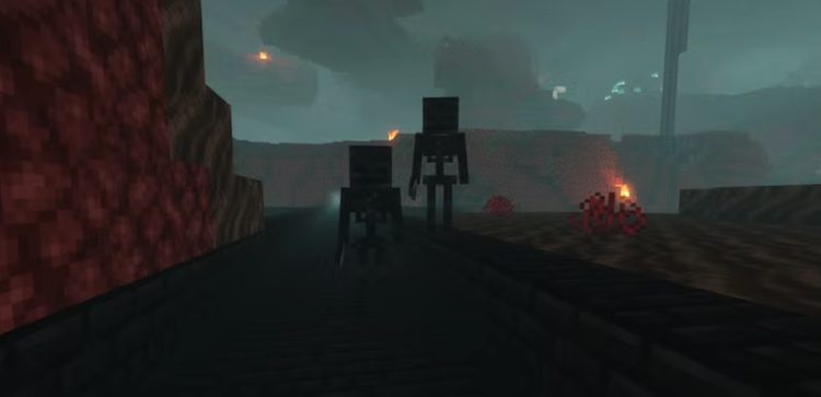 ویتر اسکلتونها در بازی ماینکرفت