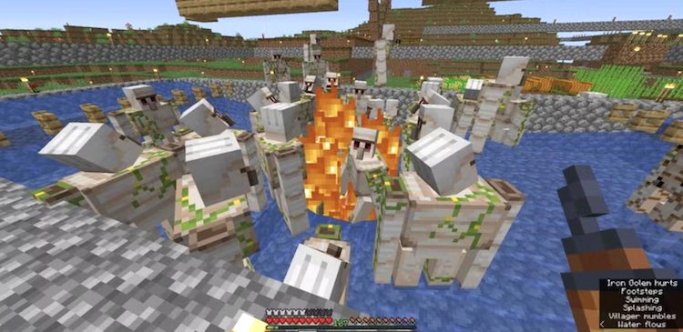 آیرون گالمها در فارم آهن بازی ماینکرفت