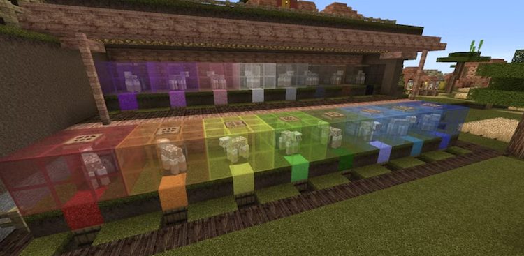 تولید پشم در رنگهای مختلف در فارم پشم بازی ماینکرفت