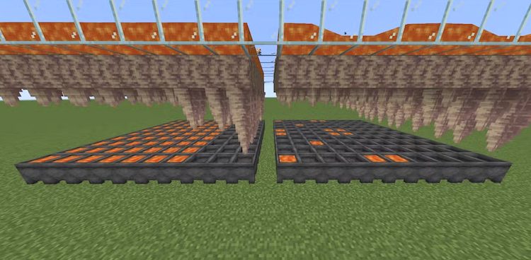 فارم لاوا در بازی ماینکرفت