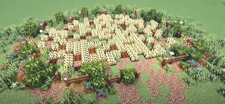 طراحی زیبا و طبیعی فارم در بازی ماینکرفت