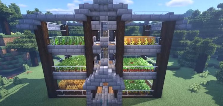 طراحی جذاب فارم فشرده در بازی ماینکرفت
