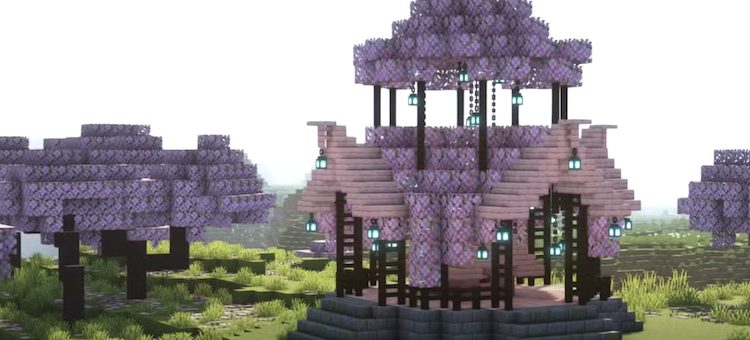 فارم پاگودای گلبرگ صورتی