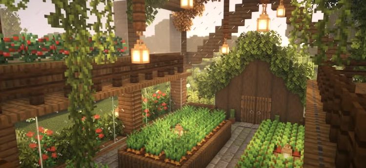 گلخانه بزرگ در بازی ماینکرفت