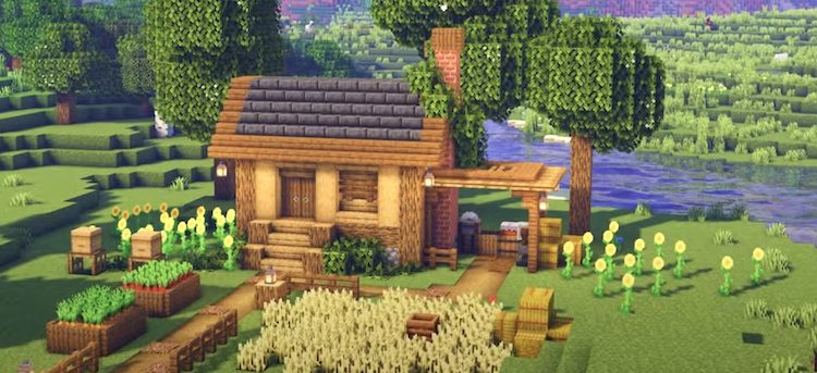 بهتر است بازی ماینکرفت را از بایوم دشت شروع کنید که این طرح خانه بسیار مناسب است.