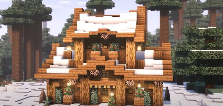 طرح خانه زمستانی در بازی ماینکرفت