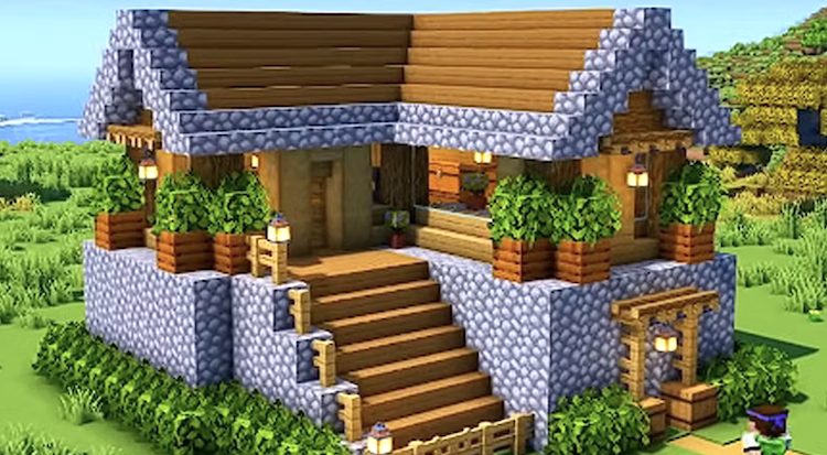 طرح خانه مرتفع در بازی ماینکرفت