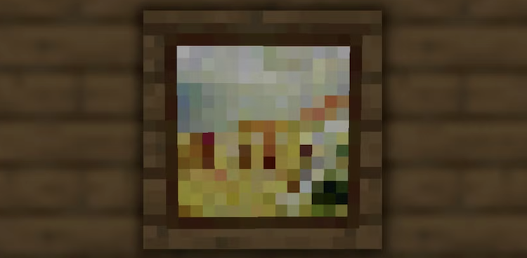 نقاشی الهام گرفته از کانتر استرایک در بازی ماینکرفت