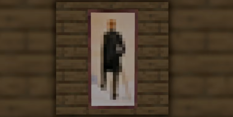 این نقاشی در بازی ماینکرفت بسیار خاص است.