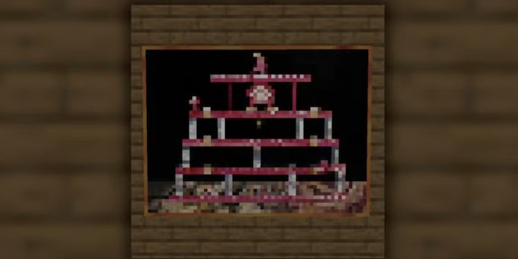 نقاشی دانکی کونگ مربوط به بازیهای کلاسیک در ماینکرفت