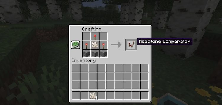 کوارتز در ماینکرفت میتواند برای مجموعهای از بیلدها و آیتمها استفاده شود.