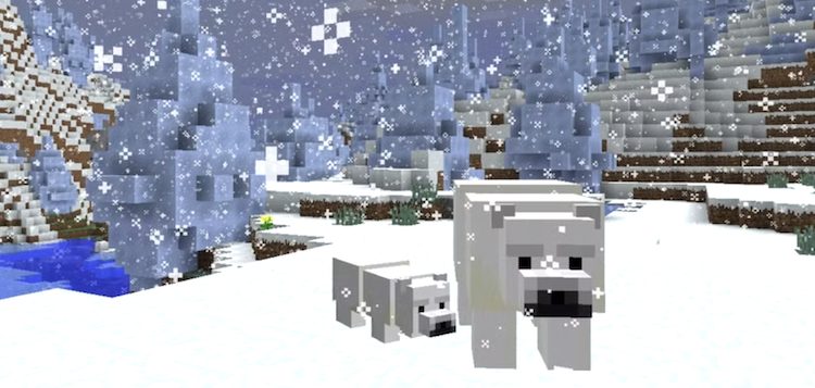 شما با رفتن به بایومهای برفی ماینکرفت امکان مشاهده خرسهای قطبی را خواهید داشت.