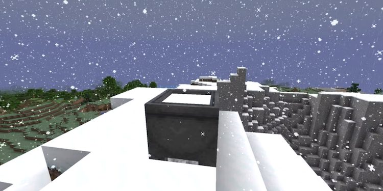 شما در بایومهای برفی ماینکرفت امکان تنظیم میزان بارش برف را خواهید داشت.