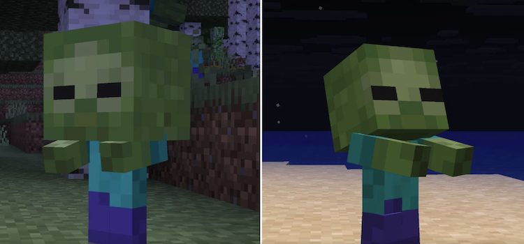 زامبیهای کوچک سرهای کوچکتر و تکسچرهای چهره جدیدی دارند.