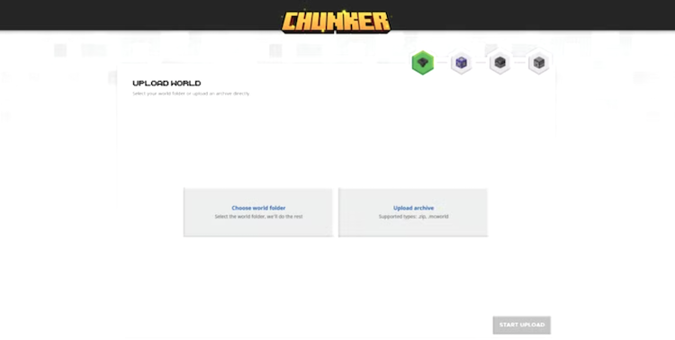 ادیتور Chunker برای بازی ماینکرفت تحت وب بوده و قادر به تبدیل تنظیمات لول، دیتاهای مربوط به دنیا، چستها، آیتمها و نقشههای داخل بازی از نسخه جاوا به بدراک است.