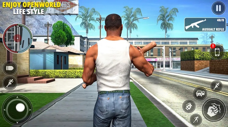 بازی Vegas Crime Simulator از نظر گرافیکی، پا به پای نسخه‌های کلاسیک و شاهکار جی تی ای پیش می‌رود