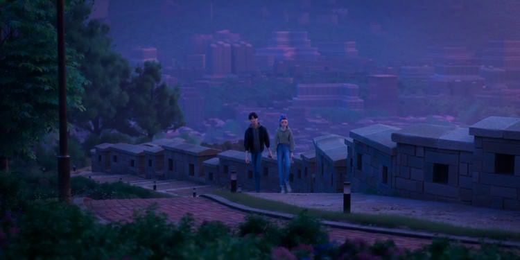لوکیشنهای انیمیشن KPop Demon Hunters - پارک ناکسان (Naksan)