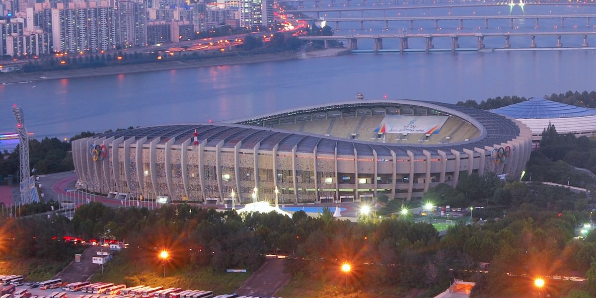 لوکیشنهای انیمیشن شکارچیان شیطان کیپاپ - استادیوم المپیک سئول (Seoul Olympic)