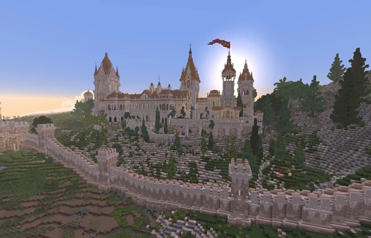 این قلعه میتواند به دنیای ماینکرفت شما حسوحال متفاوتی بدهد!