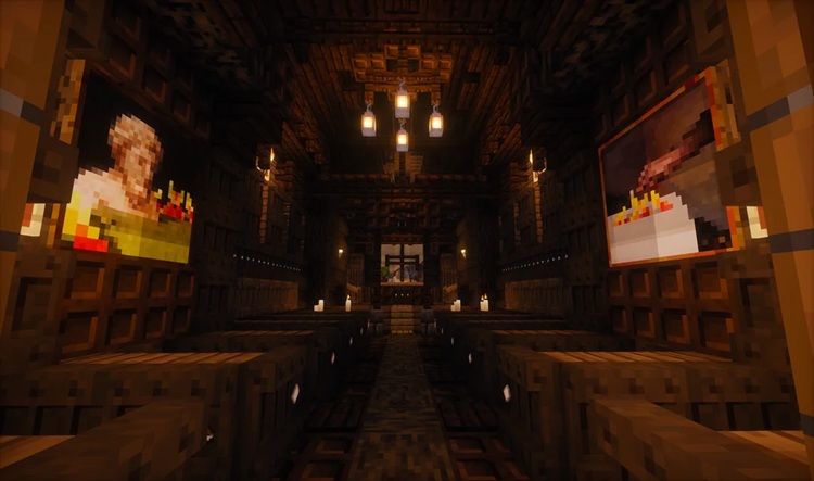 سازنده برای همه جزئیات این سازه ماینکرفت زمان گذاشتهاست!