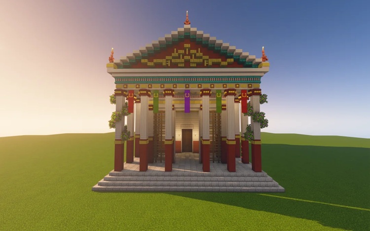 نمای بیرونی این کاخ ماینکرفت واقعا زیباست!