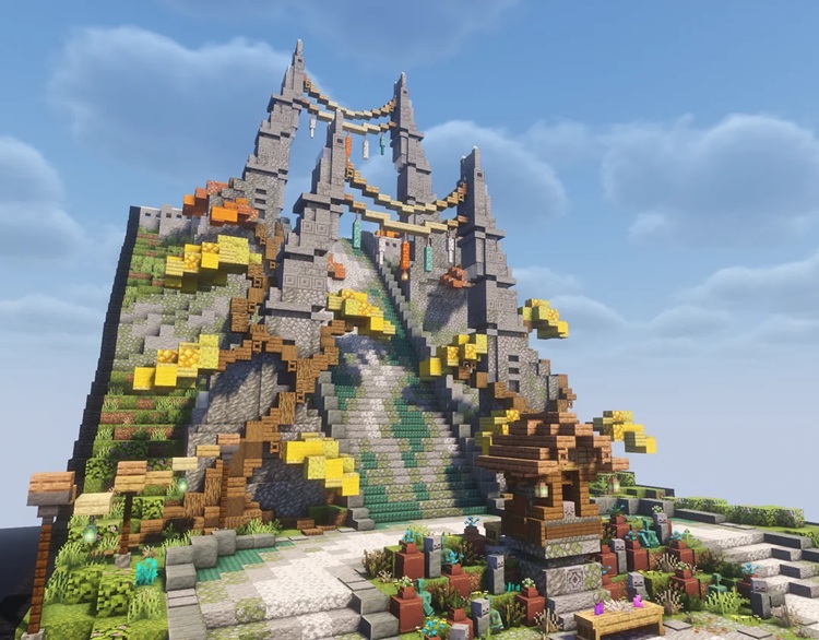 این سازه به نوعی روح دنیای ماینکرفت را زنده میکند!