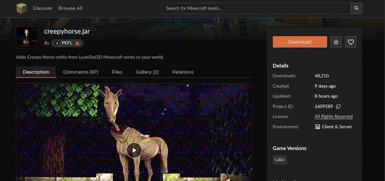 این ماد از وب‌سایت CurseForge برای بازی ماینکرفت قابل دانلود است.