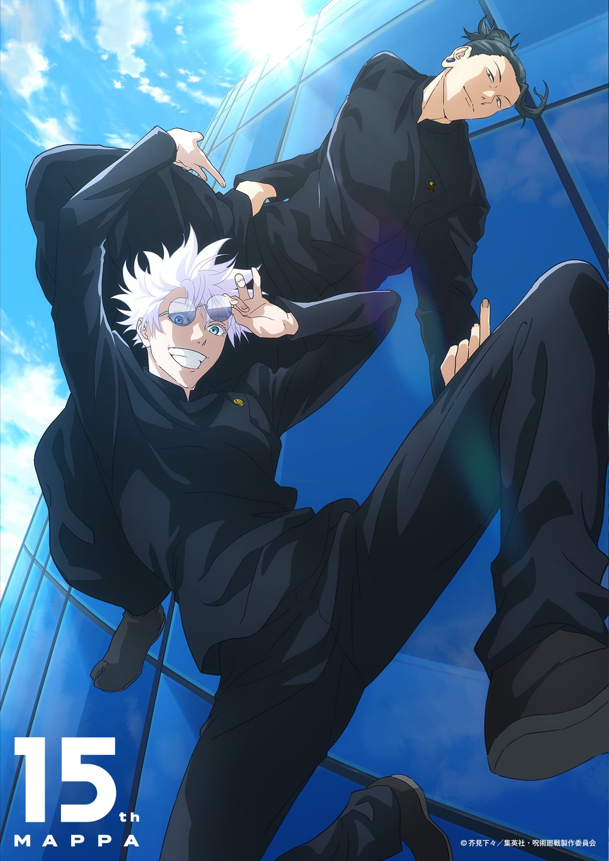پوستر انیمه Jujutsu Kaisen به مناسبت ۱۵ سالگی استودیو ماپا / MAPPA