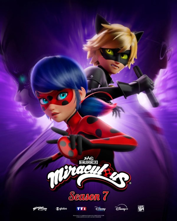 پوستر فصل هفتم انیمیشن دختر کفشدوزکی Miraculous: Tales of Ladybug & Cat Noir