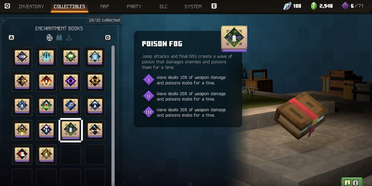 انچنتمنت Poison Fog در بازی ماینکرفت دانجنز ۲